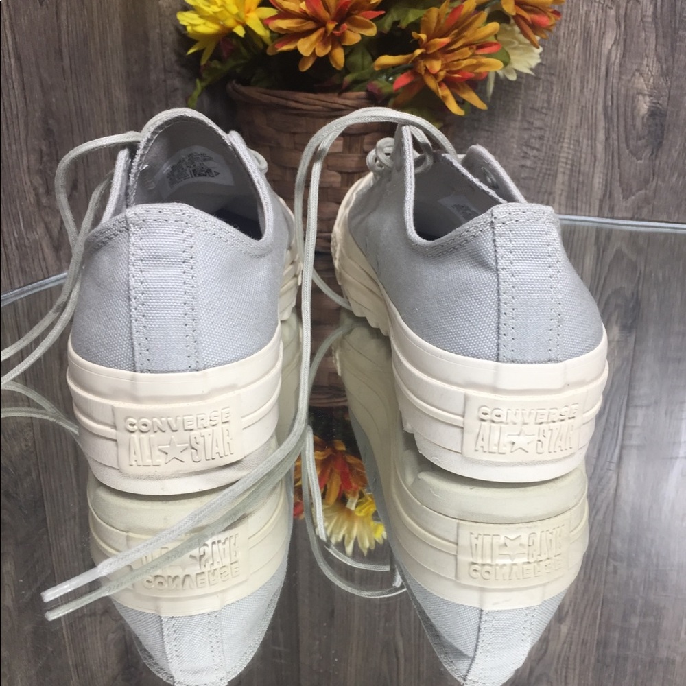 🌺 Converse Ctas Lift Ripple Canvas OX Pale Grey W - Picture 7 of 8